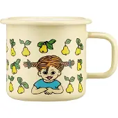 Muurla Pippi Longstocking emaljekrus 3,7 dl Fruits