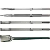 Makita - Mejselsæt - for murerarbejde - flad, punkt, spade - 5 stykker - 25 mm, 50 mm - SDS-max - længde: 400 mm, 350 mm