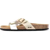 Bayton Pantoletter 'Cleo' beige / hvid