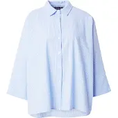ONLY Bluse 'AUGUSTA' lyseblå / hvid
