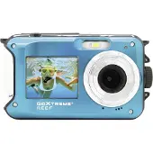 GoXtreme Reef - Digitalkamera - kompakt - 8.0 MP / 24.0 MP (interpoleret) - 1080p - undervands op til 3 m - blå