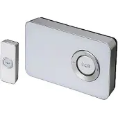 Foss Europe Trend Design dørklokke, batteri, hvid