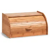 Zeller Bamboo Bread Box, 40x26x20cm,