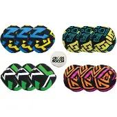 Schildkröt Funsports SCHILDKRÖT Crossboccia Family Pack Labyrinth 4x3 ensfarvede stofposer, Ø 80 mm, med 1 stk (970828)