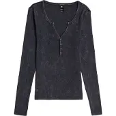 G-Star Deep Henley T-shirt Med Lange ærmer