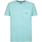 Petrol Industries T-shirt Key Melange Aqua Lyseblå Blå Grøn måle