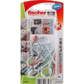 Fischer DUOPOWER 5 x 25 OH indendørs metal 8 stk