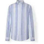 Hackett Linen Multi Stripe Skjorte Med Lange ærmer