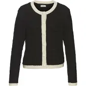 LASCANA Cardigan sort / hvid