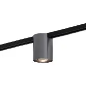 QAZQA Moderne 1-faset skinnespot gunmetal - Iconic Rondoo Up