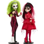 Monster High Skullector Beetlejuice Beetlejuice Doll 2-Pack Collectible Betelgeuse og Lydia Deetz Set med tilbehør og viselig emballage