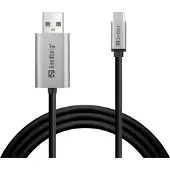 Sandberg USB-C til DisplayPort 2M kabel, 136-51