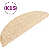 vidaXL Trappemåtter - Creme