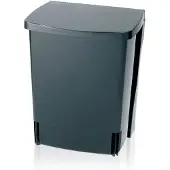 Brabantia Affaldsspand, , sort, plast, 10 ltr. - forberedt til vægmontering inkl. materialer til montering, UV-resistent