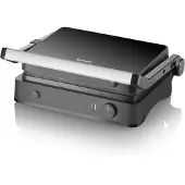 Severin - Grill - elektrisk - 1350 cm2 - sort/ sølv