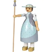 Kay bojesen Træfigur - Hyrdinden - 18 cm - Lilla/Grøn - - OneSize - Dekoration