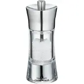 Zassenhaus 035292, Salt og peberkværn, Rustfrit stål, Transparent, Akryl, Rustfrit stål, Peber, Salt, 58 mm, 58 mm