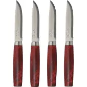 Morakniv Classic Steak Knive 4-pak Rød