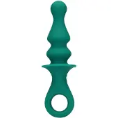 Shots Loveline - analvibrator med perler - genopladelig - grøn