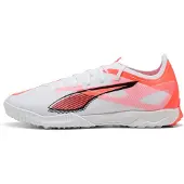 Puma ULTRA 5 MATCH TT Football Boots Unisex, Shoes, White/Black/Glowing Red, 43