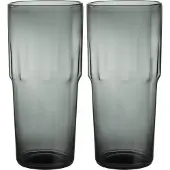 Iittala Solare drikkeglas højt 39 cl 2-pak Stålgrå