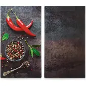 Zeller glaskogeplader PEPPERS, 2 stk.