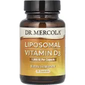 Dr. Mercola , Liposomalt Vitamin D3, 1,000 IU, 30 Kapsler