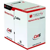 Techly Itp6-cca-305-gy Cat6 Netværkskabel 305 M