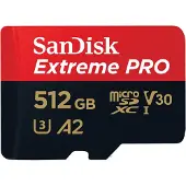 SanDisk Hukommelseskort Extreme Pro microSDXC - 512GB