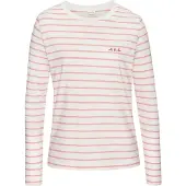 LASCANA Shirts lyserød / rubinrød / hvid