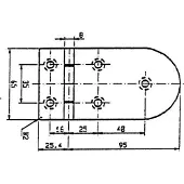 Talamex Hængsel 120.4x65 Mm