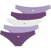 LASCANA Slip lilla / lavendel / hvid