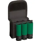 Bosch 2 608 003 033, Topnøglesæt, 1/2, Metric, 3 hoved(er), 17,19,21 mm, 86 mm