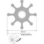 Johnson Pump Impeller Til Pumper 10242773 65 Mm