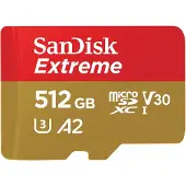 SanDisk Extreme MicroSD/SD - 190MB/s - 512GB