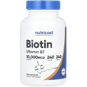 Nutricost , Biotin, 10.000 mcg, 240 Capsuler