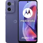 Motorola Moto E15 - 4G smartphone - dual-SIM - RAM 2 GB / Intern hukommelse 64 GB - microSD slot - LCD-skærm - 6.67 - 1604 x 720 pixels (90 Hz) - rear camera 32 MP - front camera 8 MP - frisk lavendel