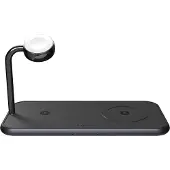ZENS Dual+Watch Aluminium Magnetic Wireless Charger Black