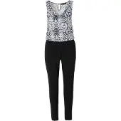 KOROSHI Jumpsuit grå / mørkegrå / sort / hvid