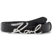 Karl Lagerfeld Bælte sort / sølv