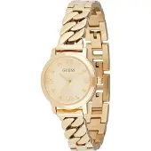 GUESS Analogt ur guld / sort