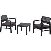 Progarden Kraka 6430 Havemøbelsæt Plastic , Polyester Antracit