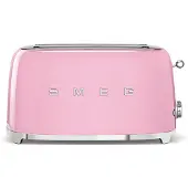 Smeg TSF02PKEU Brødrister med 4 skiver Pink