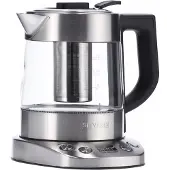 Severin WK 3473 Deluxe Mini - Telaver/kedel - 1 liter - 2.2 kW - glass/brushed stainless steel/black