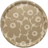 Marimekko Mini Unikko bakke Lysebrun-beige
