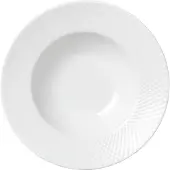 Lyngby Porcelæn Rhombe dyb tallerken hvid Ø 24,5 cm