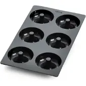 Lékué donutsform silikone 6 stk Sort