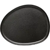 Aida Raw Organic frokosttallerken 24x21 cm Titanium Black