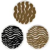Marimekko Hyräily tallerken Ø20 cm 3-pak Hvid/Brun/Sort