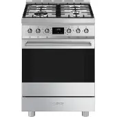 Smeg Sinfonia 60x60 Cm Gaskomfur Med Ovn 4 Blus
